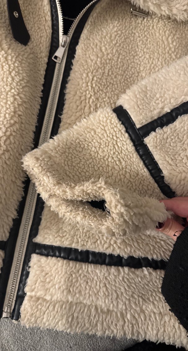 Bej Kürklü Fermuarlı Kadın Mont - Görsel 3