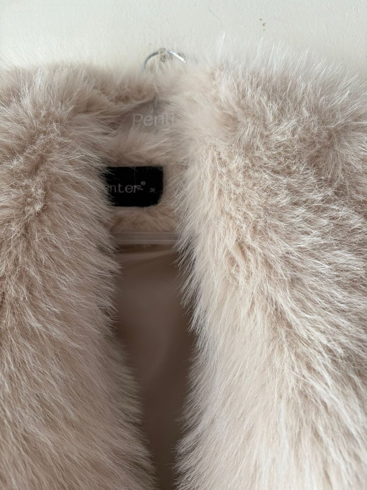 Bej Kadın Kürk - Görsel 2