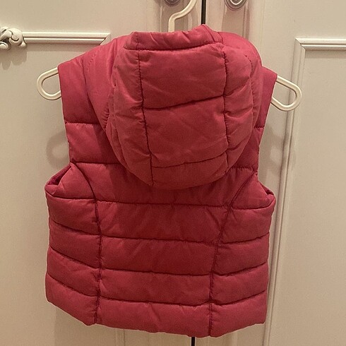 18-24 Ay Beden pembe Renk Benetton fuşya kapşonlu yelek
