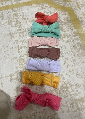 Kız bebek şortlu takım ve bandanalar - Görsel 5