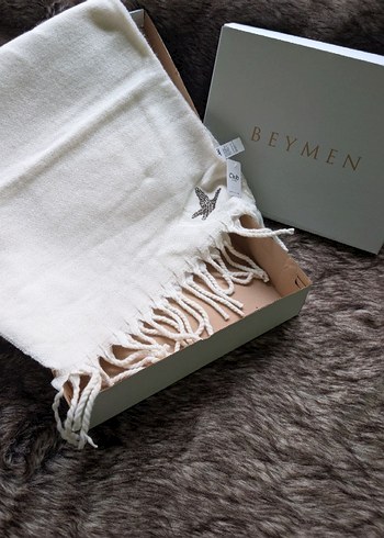 Beymen Bej Örgü Kadın Şal - Görsel 2