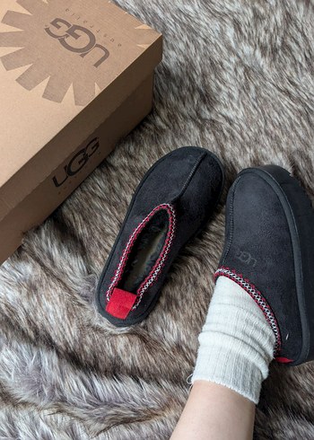 Siyah Kürklü Platform Topuklu Kadın Terlik - Görsel 2