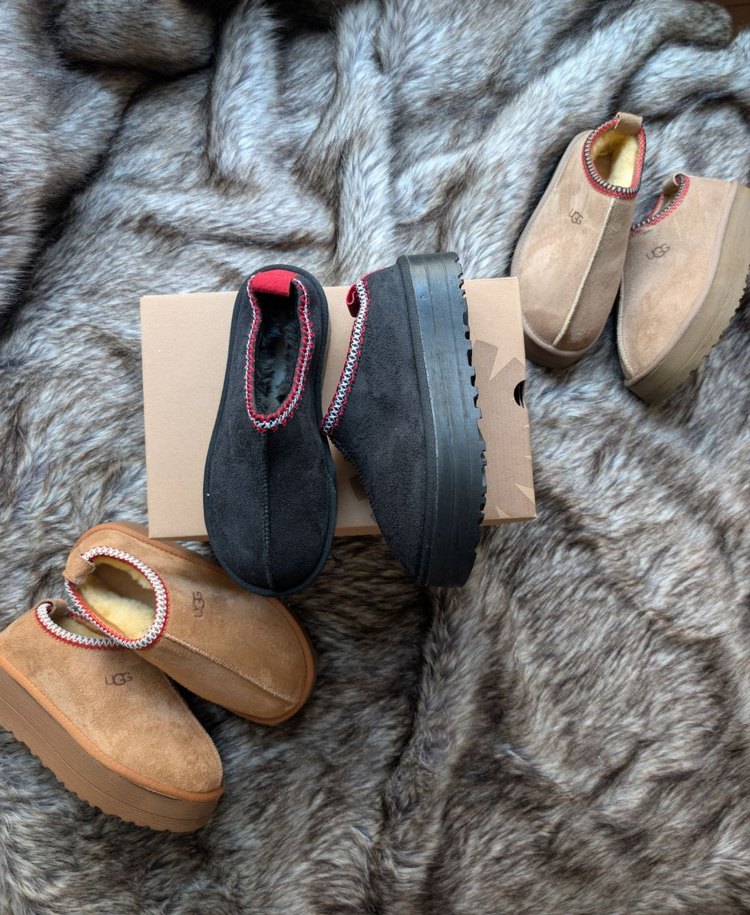 Siyah Kürklü Platform Topuklu Kadın Terlik - Görsel 3