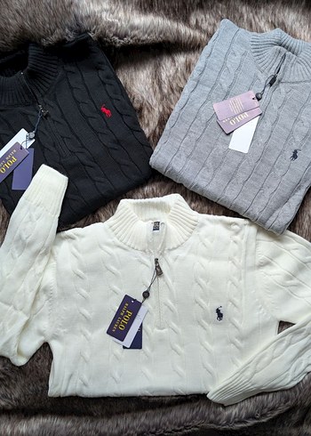 Erkek Koyu Gri Örgü Polo Yaka Triko - Görsel 2