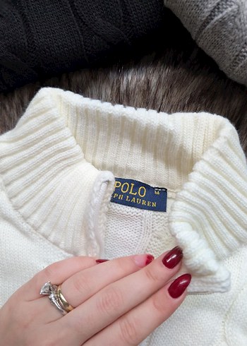 Erkek Koyu Gri Örgü Polo Yaka Triko - Görsel 3