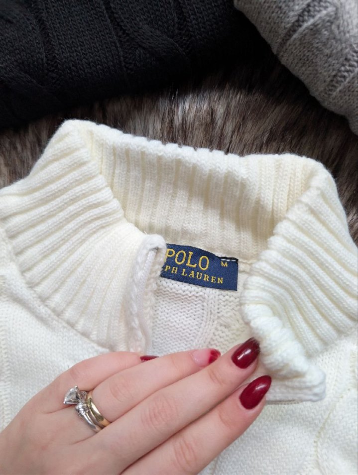 Erkek Koyu Gri Örgü Polo Yaka Triko - Görsel 3