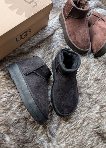 UGG  miniKadın Platform Topuklu Süet Bot - Görsel 2