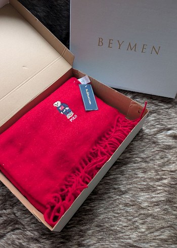 ralp laurenKırmızı Erkek Midi Boy Atkı - Görsel 2