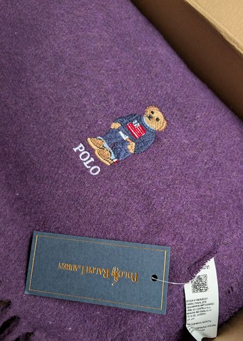 ralp laurenKırmızı Erkek Midi Boy Atkı - Görsel 3