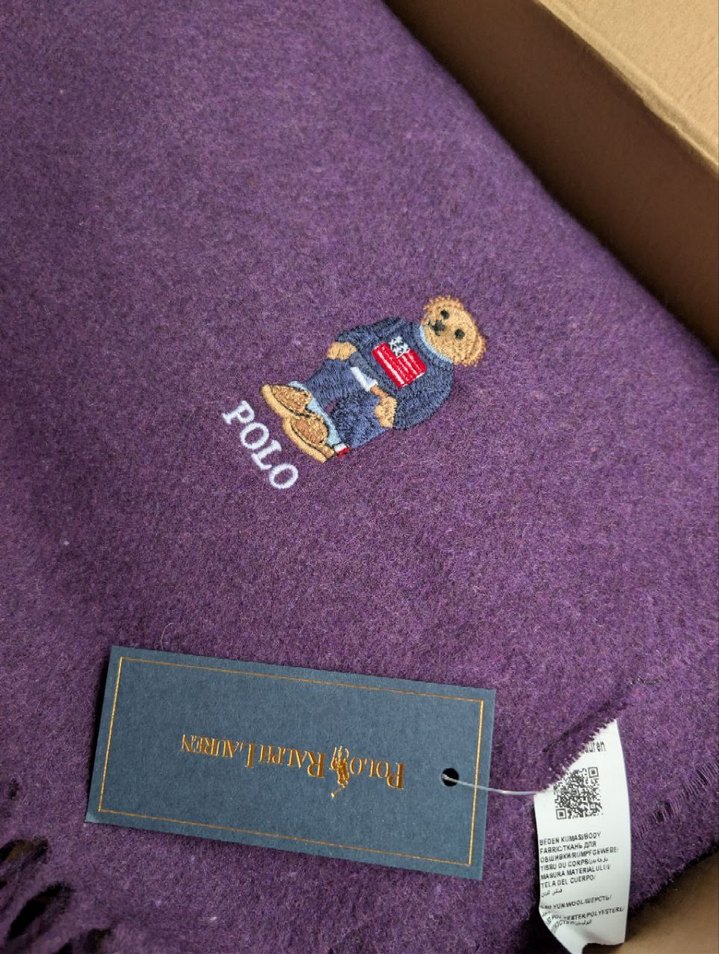 ralp laurenKırmızı Erkek Midi Boy Atkı - Görsel 3