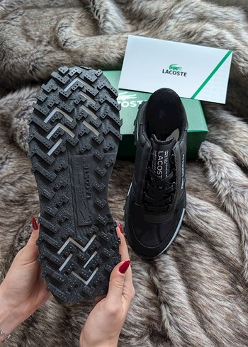 Siyah Lacoste Bağcıklı Erkek Spor Ayakkabı - Görsel 5