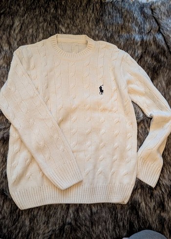 Erkek bayan  Örgü Kazak, Bisiklet Yaka, Uzun Kollu - Görsel 3