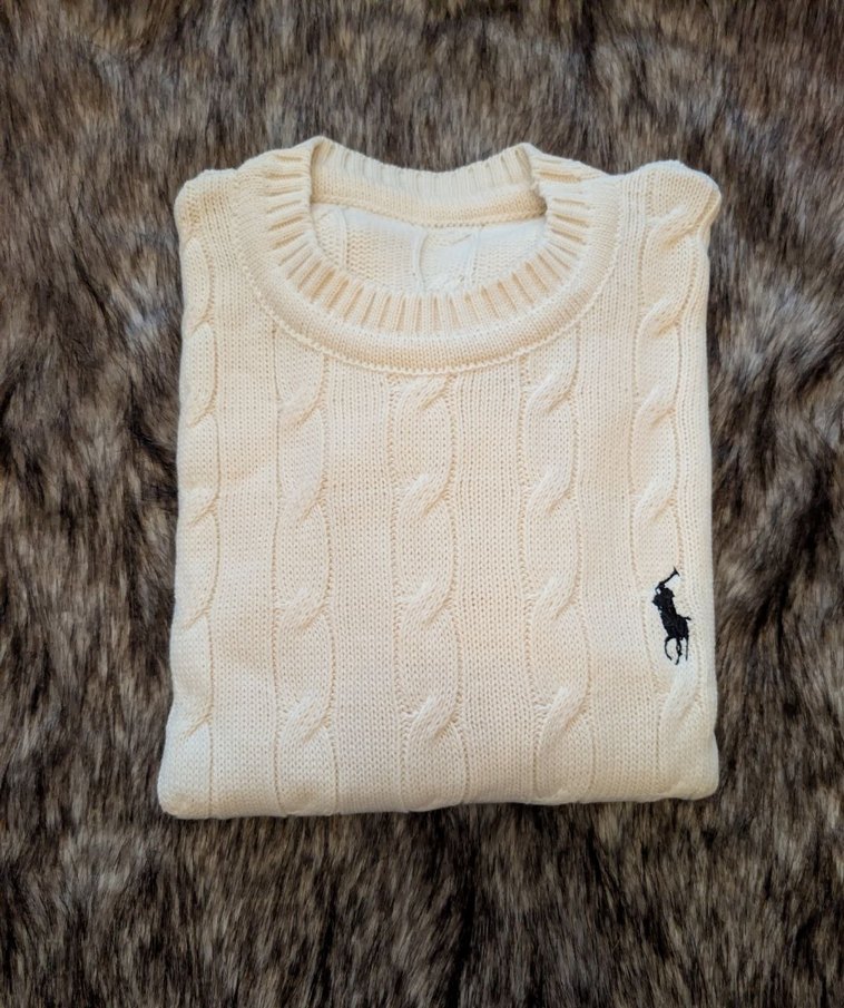 Erkek bayan  Örgü Kazak, Bisiklet Yaka, Uzun Kollu - Görsel 4