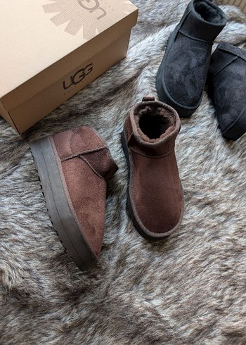 Kahverengi Kürklü Kadın Süet Dolgu Topuk Bot - Görsel 3