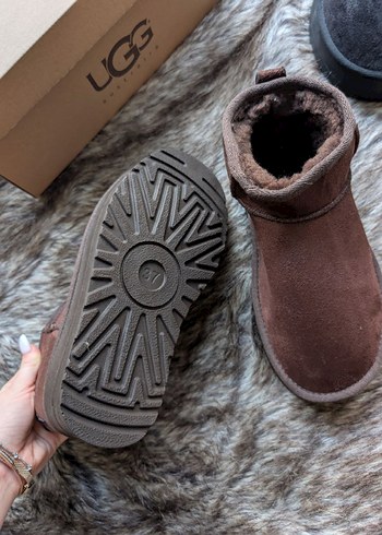 Kahverengi Kürklü Kadın Süet Dolgu Topuk Bot - Görsel 2