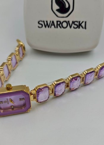 Swarovski Mor Taşlı Kadın Kol Saati - Görsel 3