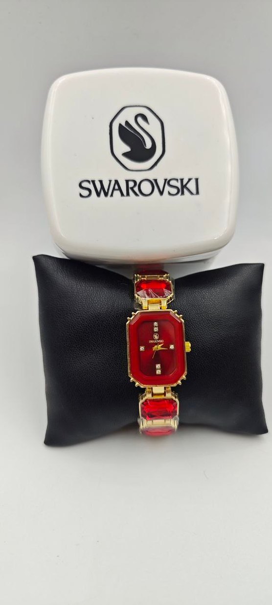 Swarovski Kırmızı Kadın Kol Saati - Görsel 3