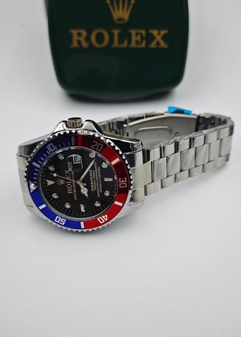 Renkli Klasik Rolex Erkek Saati - Görsel 4