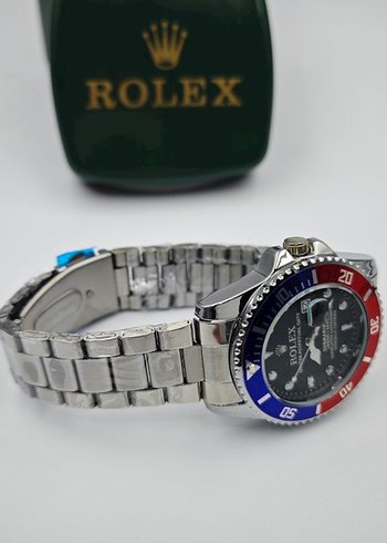 Renkli Klasik Rolex Erkek Saati - Görsel 7