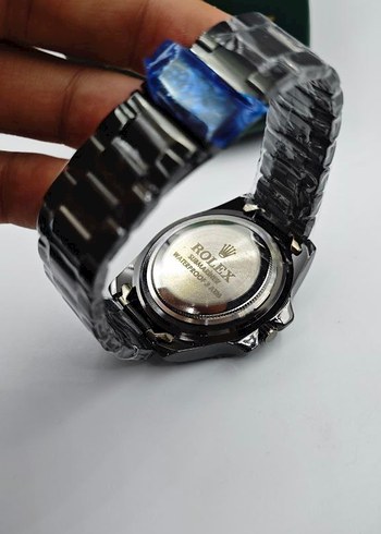 Siyah Klasik Rolex Erkek Saat - Görsel 3