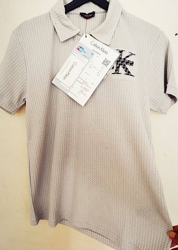 Gri Erkek Polo Yaka Kısa Kollu Tişört