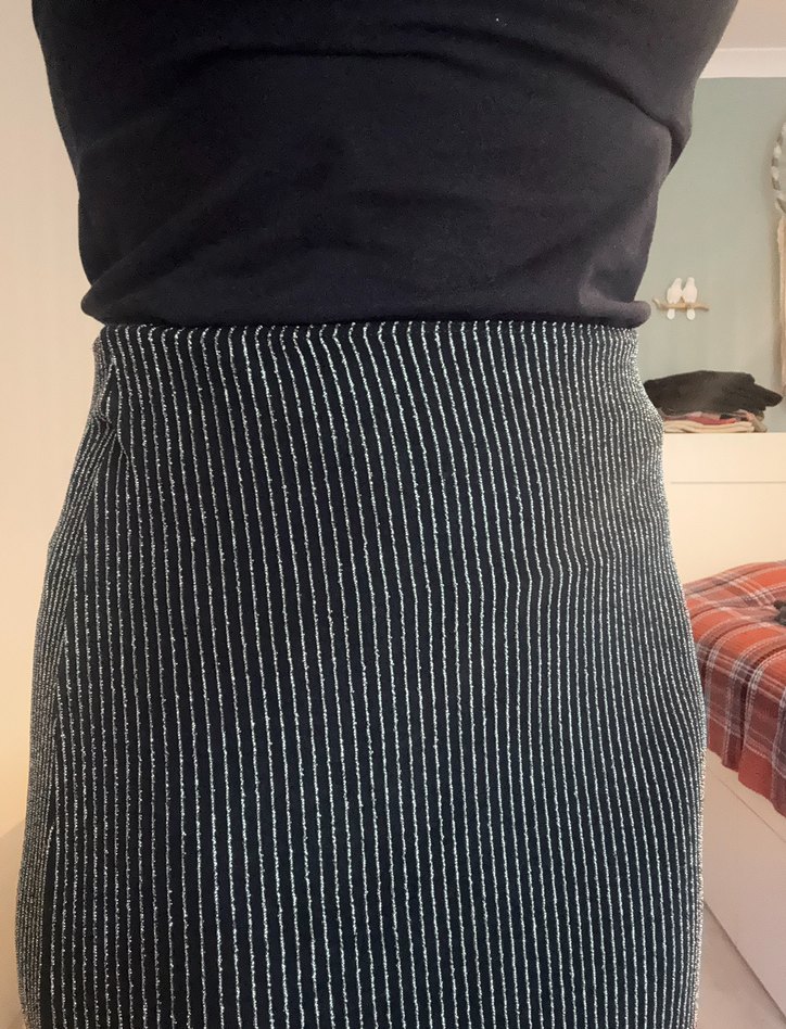 H&M Triko Parlak Midi Kalem Etek - Görsel 4