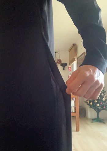 Polo Garage Siyah Dökümlü Uzun Gömlek - Görsel 4