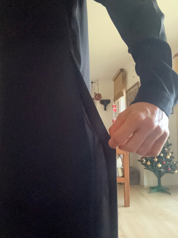 Polo Garage Siyah Dökümlü Uzun Gömlek - Görsel 4