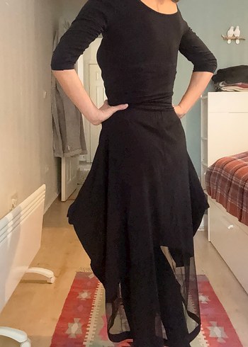 Polo Garage Özel Tasarım Taytlı Tüllü Etek - Görsel 3