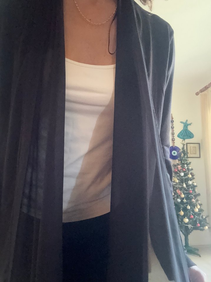 Polo Garage Kadın Uzun Siyah Tunik - Görsel 2