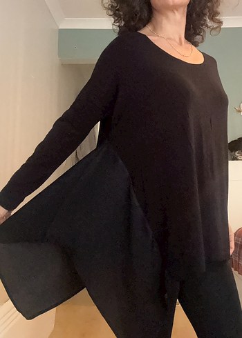 Polo Garage Siyah Salaş Midi Triko - Görsel 7