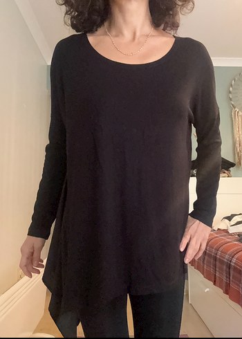 Polo Garage Siyah Salaş Midi Triko - Görsel 3