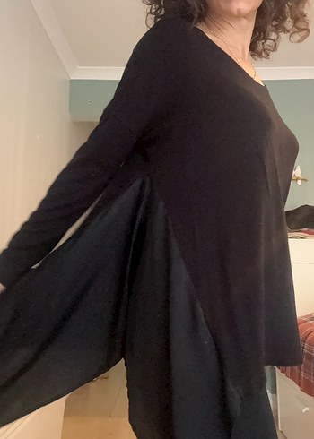 Polo Garage Siyah Salaş Midi Triko - Görsel 5