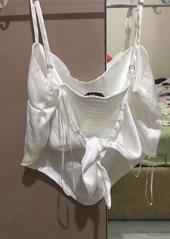 Stradivarius Stradivarius saten crop