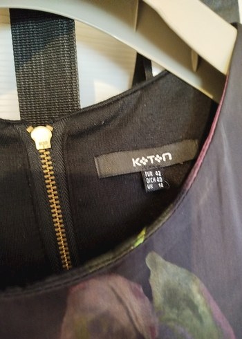 Mor Çiçek Desenli Midi Kimono - Görsel 4