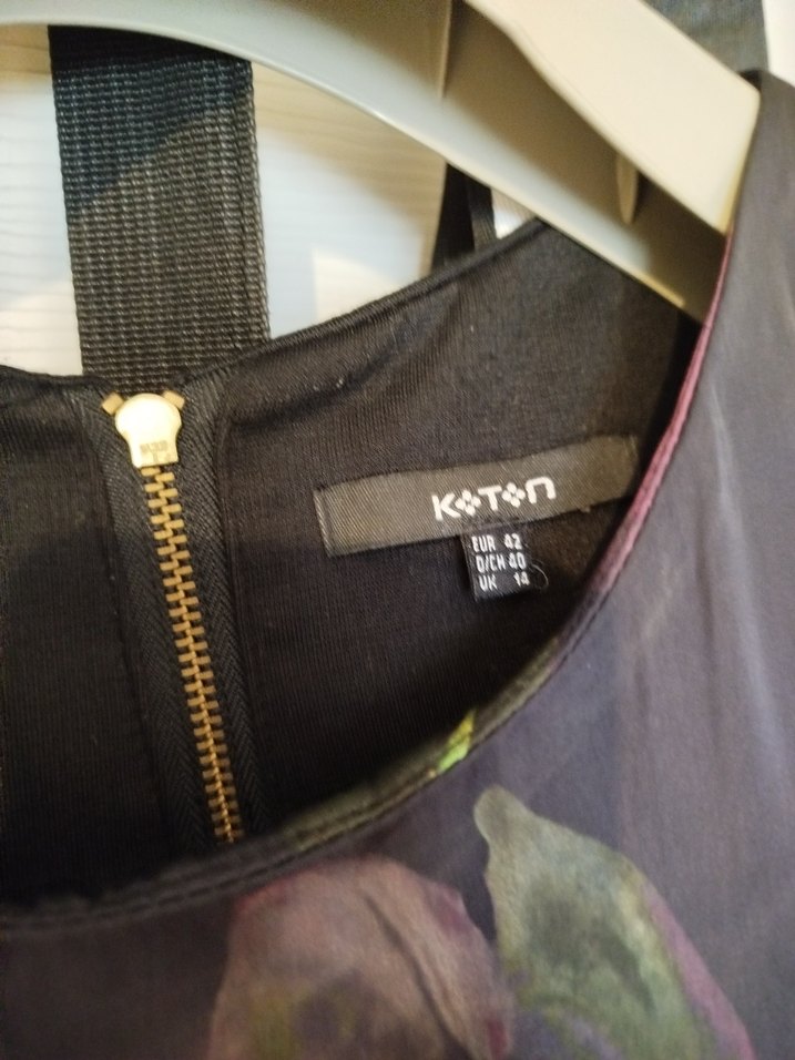 Mor Çiçek Desenli Midi Kimono - Görsel 4