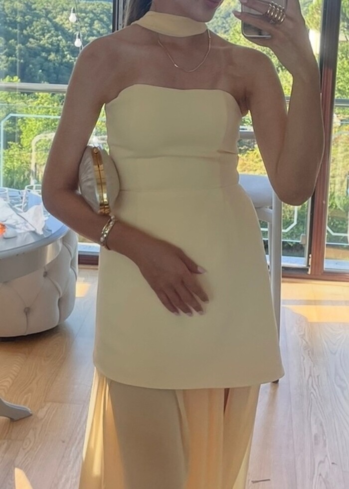 Butter yellow sarısı elbise - Görsel 4