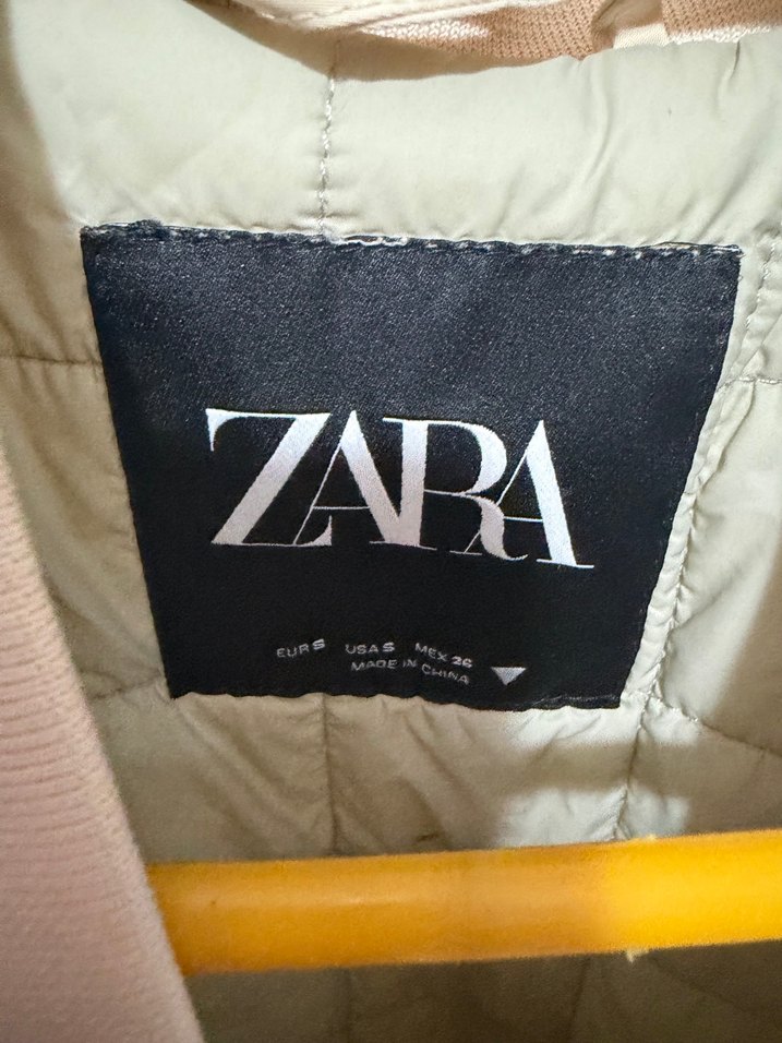 Zara Beyaz Kolsuz Midi Ceket - Görsel 2