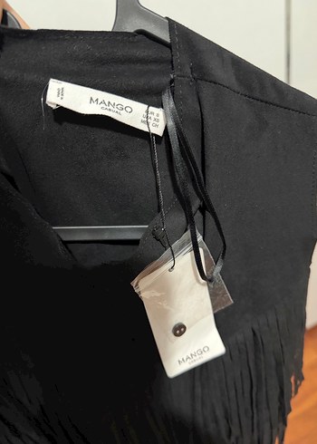 Püsküllü Siyah Uzun Kadın Gece Elbisesi - Görsel 3