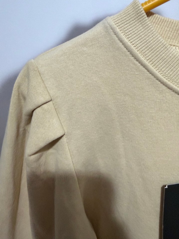 Bej Kadın Sweatshirt Uzun Kollu - Görsel 2