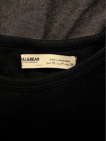 Pull and Bear Pull&Bear Siyah Uzun kollu crop