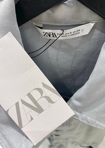 m Beden Zara Kısa Kollu Denim Şort Tulum