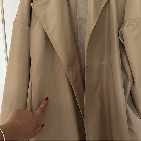 40 Beden camel Renk Trenckot