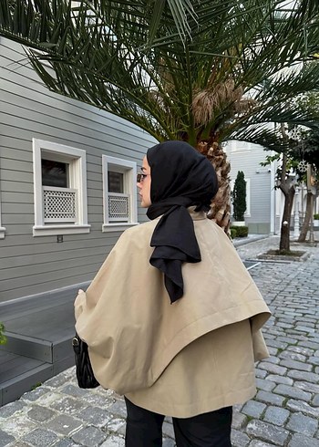 Zara Camel Renkli Midi Kesim Kadın Trençkot