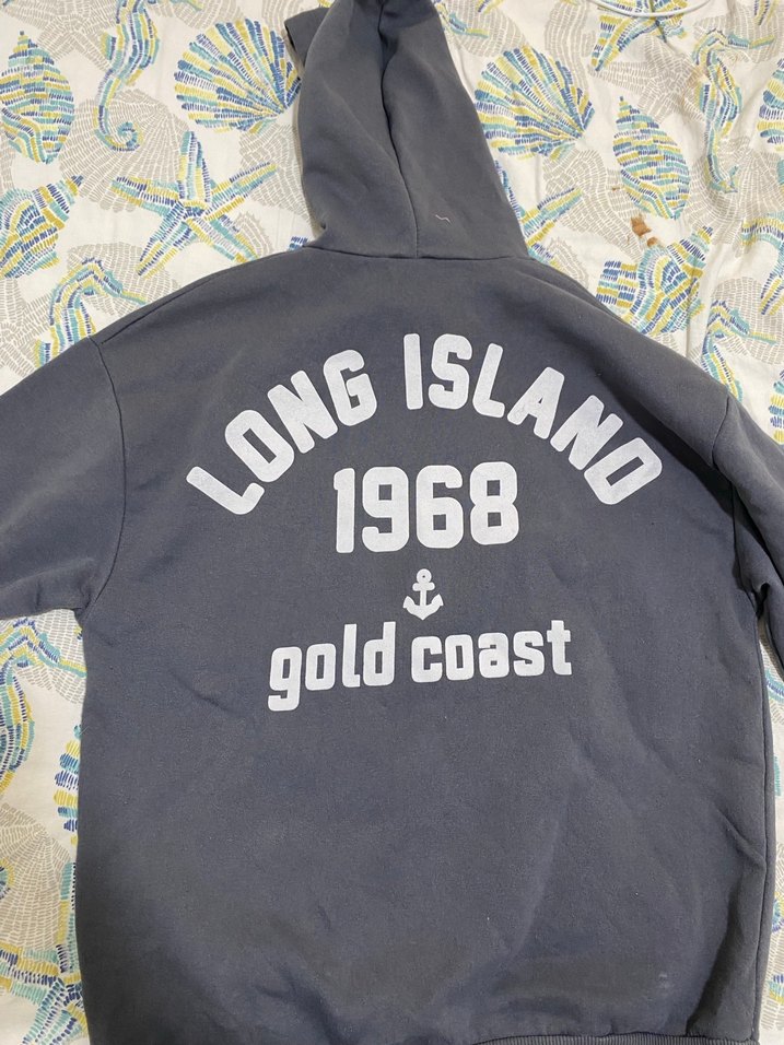 Uzun Kollu Kapüşonlu Gri Sweatshirt - Görsel 2