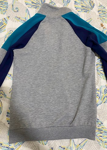 Gri Fermuarlı Hummel Spor Ceket - Görsel 3