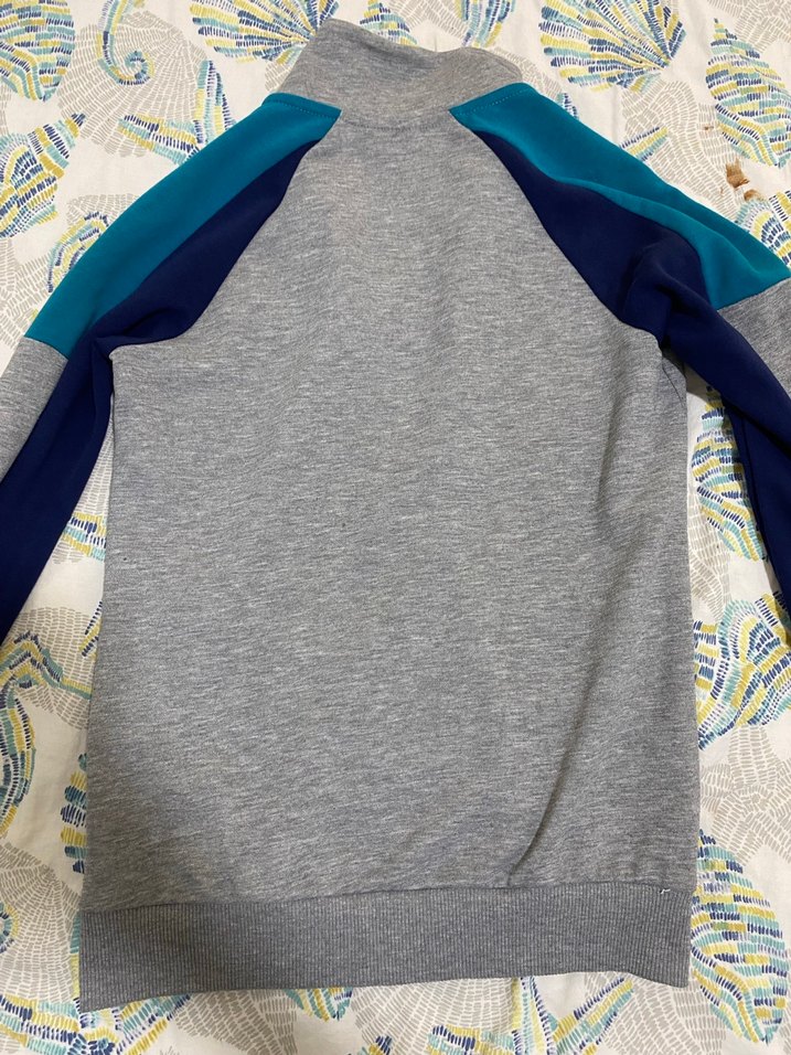 Gri Fermuarlı Hummel Spor Ceket - Görsel 3