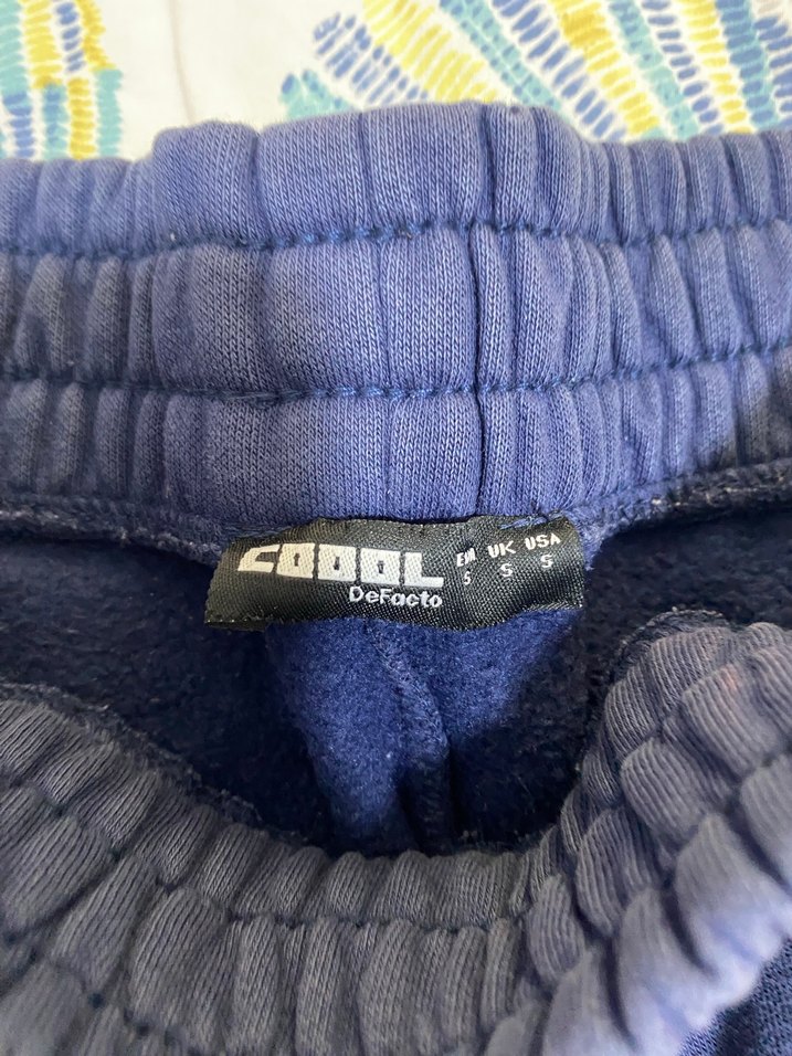 Lacivert Rahat Kesim Kadın Eşofman Altı - Görsel 2