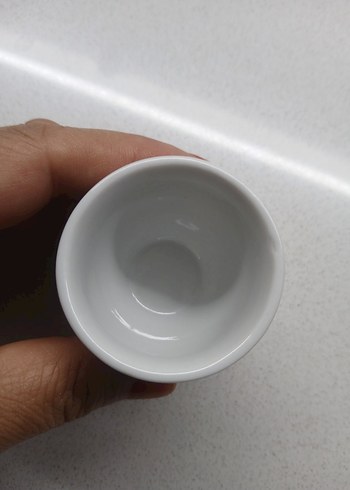 Beden çeşitli Renk Çiçek Desenli Beyaz Porselen Yumurta Kasesi