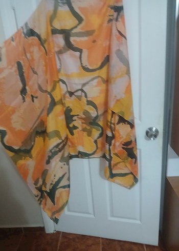 Diğer Sarı Batik Desenli Uzun Bohem Pareo